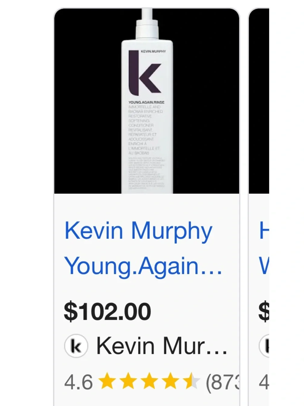 KEVIN.MURPHY 🔥Young.Again.Masque - White with Dark Purple Logo